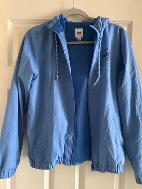 Vans Light Blue Hooded Windbreaker Jacket S